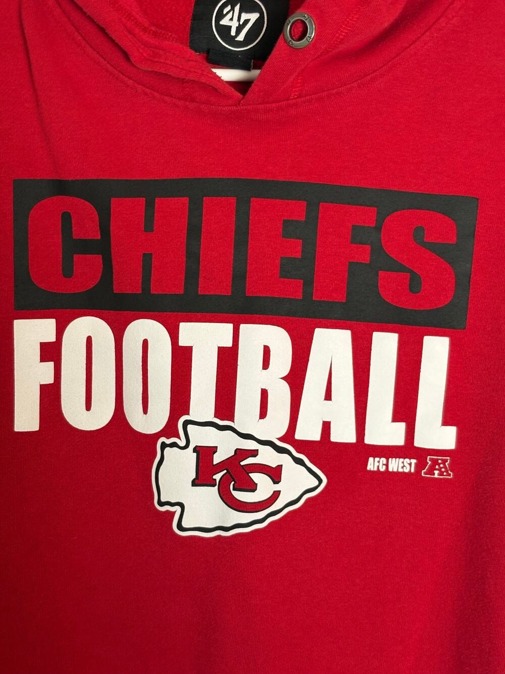 Kansas City Chiefs Football Womens Hoodie Size L
